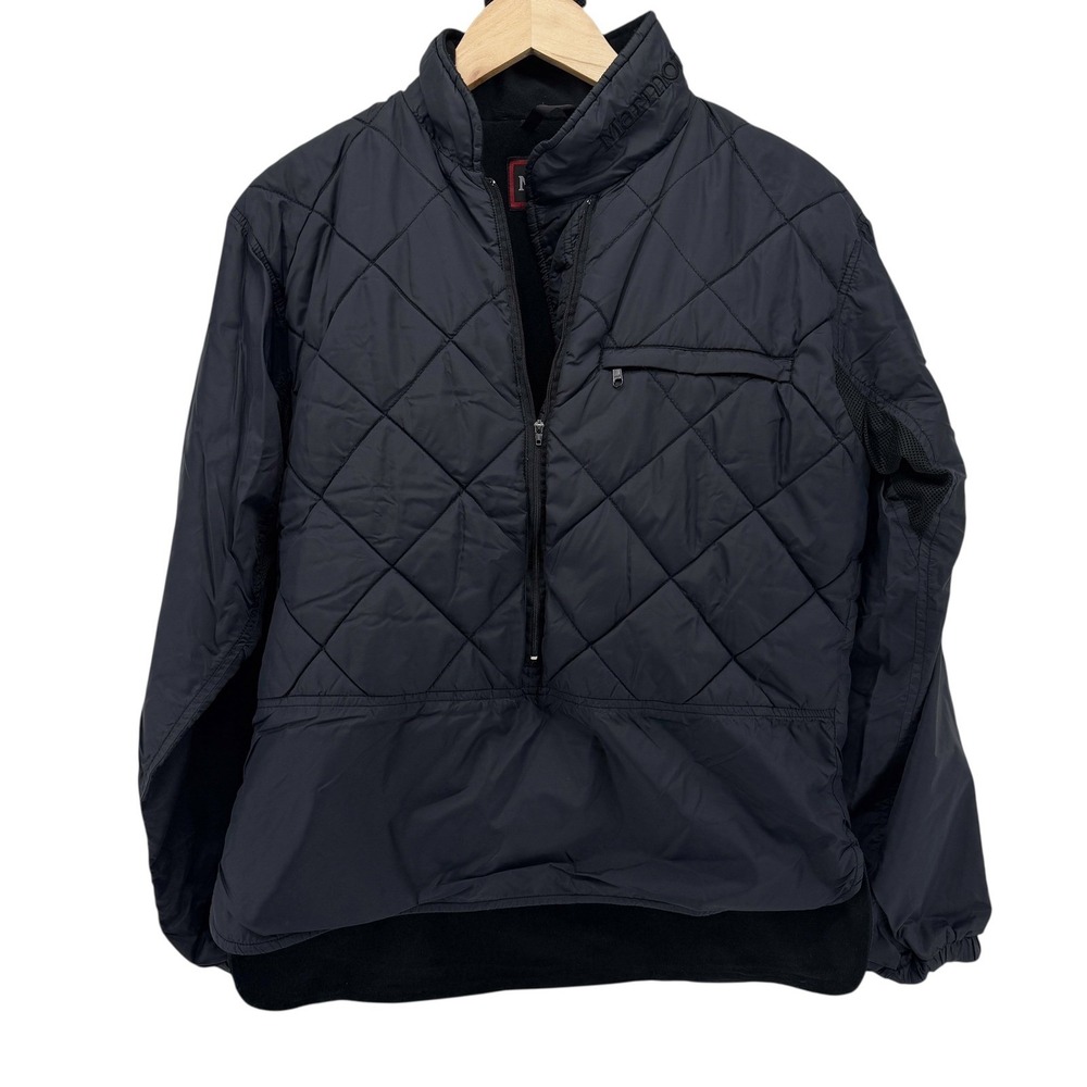 Marmot Polarguard 3D‎ Pullover Womens Small Black Fleece Lined Quilted 3/4 Zip